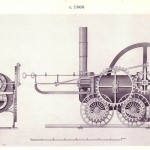 Locomotora de Trevithick Crédito: Wikimedia Commons